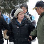 Theresa Spence lors de sa 6ème semaine de grève de la faim. (Photo: Sean Kilpatrick)