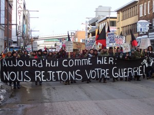 Manifestation contre le recrutement militaire. (Photo: Voix de Faits)