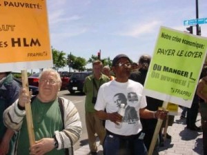 Manifestation du FRAPPU lors du Rendez-vous de la solidarité, 2009. (Photo: inconnu)