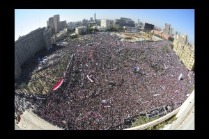 Place Tahrir, 18 février 2011. (Photo: inconnu)