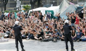 Occupation de la Place de Cataluna. (Photo: Albert Olivé)