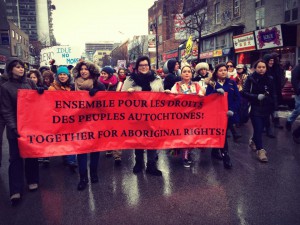 Manifestation Idle no more à Montréal (Photo: auteur inconnu)