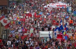 Manifestation étudiante, Montréal, 22 mai 2012. (Photo: inconnu)