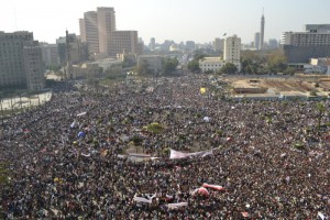 Egypt's Tahrir Square packed with protestors at the beginning of the 18-day-old revolution, which has now succeeded in bringing down a dictator (Photo courtesy publicintelligence.net)