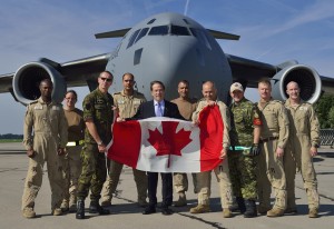 Photo prise dans le cadre de l'opération IMPACT visant à combattre l'État islamique, le 18 septembre 2014 à Pardubice en République Tchèque. (Photo: MCpl Marc-Andre Gaudreault, Canadian Forces Combat Camera)